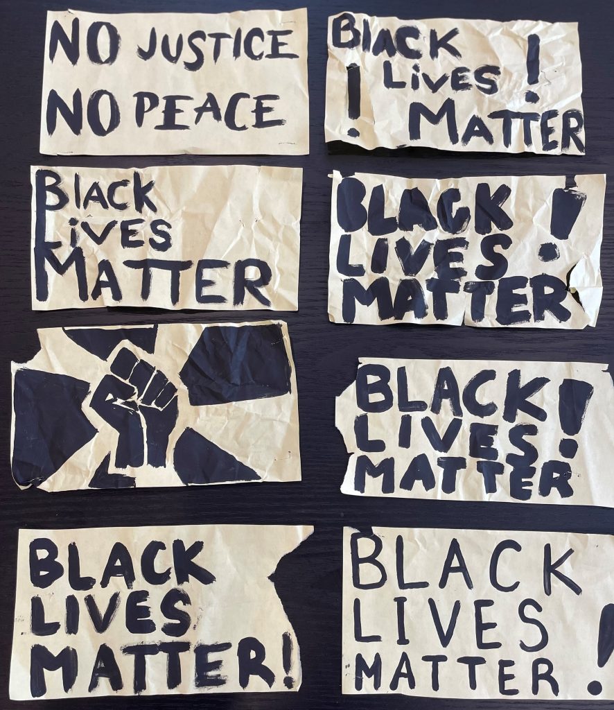 Affiches du mouvement Black Lives Matter à Ottawa