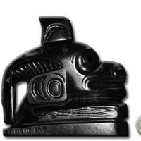 Argillite - Totem of Killer Whale - 3" VII B 1920