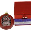 Bill Reid Glass Ornament - Red - Children of the Raven