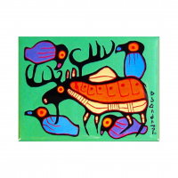 Norval Morrisseau Magnet - Moose Harmony:: Aimant Norval Morrisseau - Moose Harmony