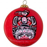 Bill Reid Children of the Raven Glass Ornament