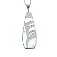 Killer Whale Silver Pewter Pendant by Corrine Hunt
