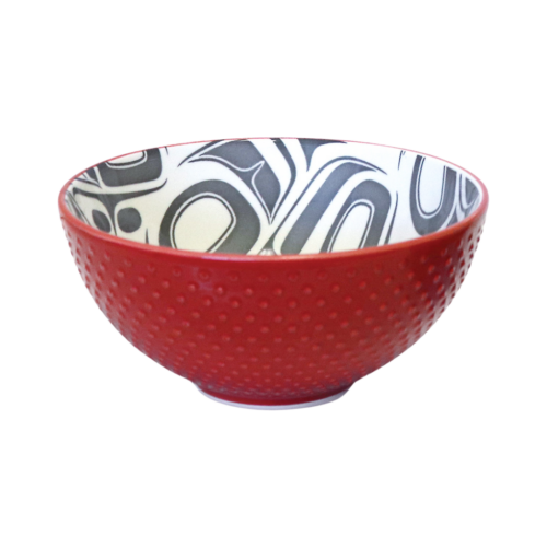 Medium Porcelain Art Bowl - Transforming Eagle by Ryan Cranmer