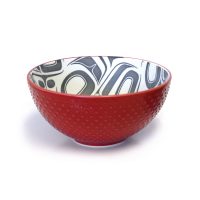 Medium Porcelain Art Bowl - Transforming Eagle by Ryan Cranmer