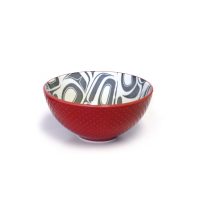 Porcelain Small Art Bowl - Transforming Eagle by Ryan Cranmer