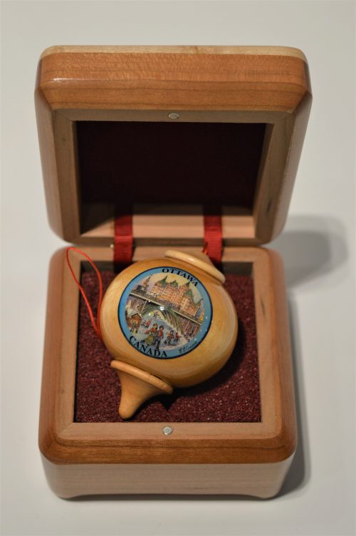 Wooden Christmas Ornaments - Ottawa and Château Laurier
