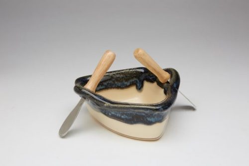 Boat dip pot - granite