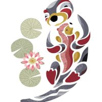 Impression numérique - Lili la loutre