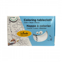 Coloring tablecloth french world map