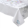 Coloring tablecloth for kids, reusable world map design