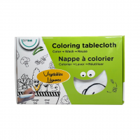 Coloring tablecloth for children, reusable and washable