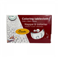 Canada map bilingual Coloring table cloth