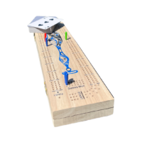3-Track Cribbage Board - Whale Paddle by