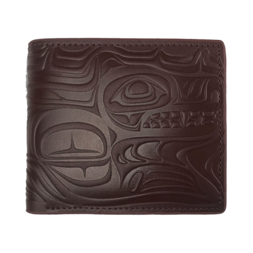 Leather Embossed Wallet - Spirit Wolf by