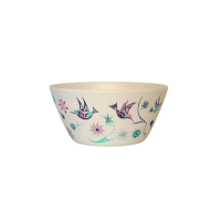 Bamboo Bowl (5") - Hummingbirds by