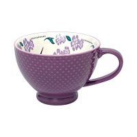 Porcelain Art Mug - Hummingbird (Purple) by