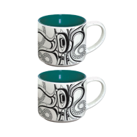 Ceramic Espresso Mugs (Set of 2) - Octopus (Nuu) by