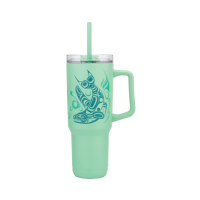 40oz Insulated Tumbler with Straw - Whale by
