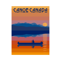 Canoe Canada print by Damn Fine Prints
