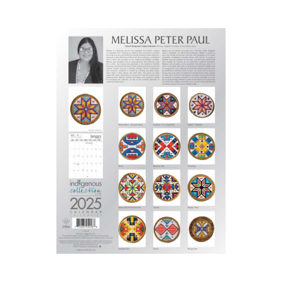 Calendrier mural 2025 par l'artiste autochtone Karen Erickson