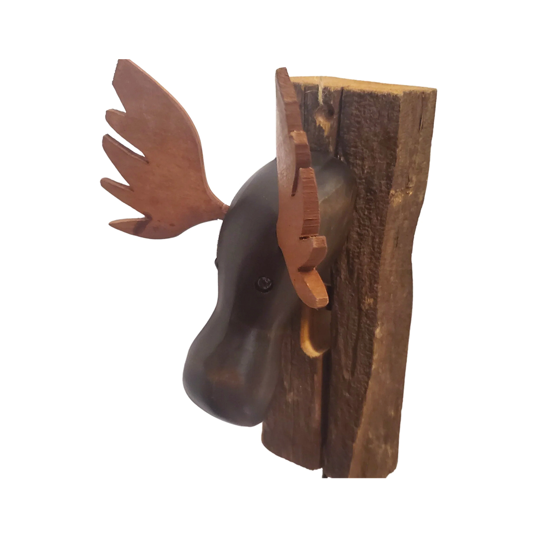 100186 Hand-carved Moose Door Knocker 1