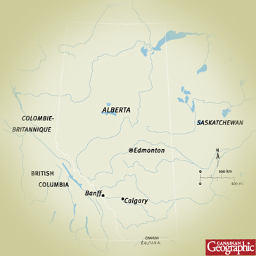 Carte - Alberta du Sud - Canadian Geographic