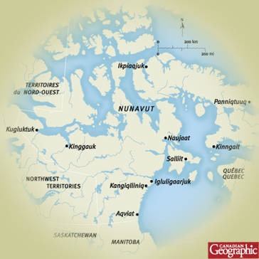 Carte - Nunavut - Canadian Geographic