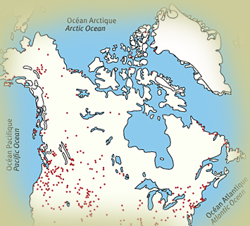 Map - Middle Postglacial - Courtesy of Richard Morlan