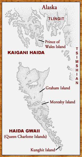 map of Haida Gwaii