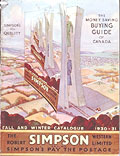 Page de couverture, Simpson's Fall 
Winter 1930-1931.