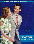 L'avenir est à nous! Eaton 
printemps 
été 1946, page de couverture.