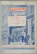 Page de couverture, Woodward's Grocery 
Buyers' Guide for Spring 1929.