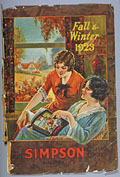 Les femmes : à la fois  
clientes 
et modèles, Simpson's Fall Winter 1923, page de couverture.