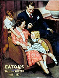 Scène familiale, Eaton's Fall 
Winter 
1936-1937, page de couverture.