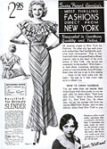 Articles de mode autographiés 
par 
Ginger Rogers, Sears 1935, p. 12.