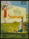 Les « styles les plus 
judicieux », Simpson's Spring Summer 1931, page de couverture.