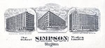 Simpson's stationery with Regina and 
Toronto facilities.