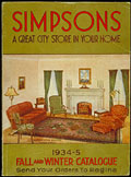 Un grand magasin dans votre propre 
foyer, Simpson's Fall Winter 1934-35, page de couverture.