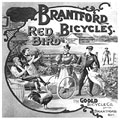 Page de couverture du catalogue de 
bicyclettes Brantford Red Bird, 1898.