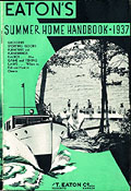 Page de couverture, Eaton's Summer 
Home Handbook 1937.