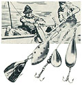 Fishing lures, Eaton's Camp and 
Cottage Book 1940, p. 28.