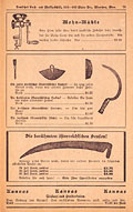 European sickles and other tools.