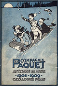 La Compagnie Paquet Limitée 
Automne 
hiver 1908-09, cover.