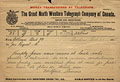 Télégramme du premier 
ministre Wilfrid 
Laurier lors du décès de Zéphirin Paquet, le 26 
février 1905.