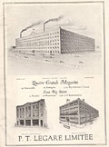 P. T. Legaré's head office 
in Québec and stores in Sherbrooke and Montreal, 1920.
