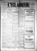 Annonce publicitaire pour le comptoir 
postal, L'Éclaireur 29 septembre 1910.