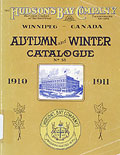 Hudson's Bay Company Autumn Winter 
1910-1911, page de couverture.