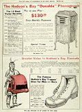 Value Giving Bulletin, Hudson's Bay 
Stores, juillet 1922, page de couverture.