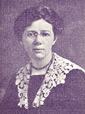 Églantine Phaneuf, 
présidente de 
l'Association professionnelle des employées de magasin, 1927.