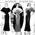 Romantic and flattering fashion for 
women, Eaton's Fall Winter 1933, p. 2 (detail).